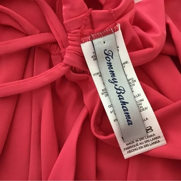 Tommy Bahama Women Dress Size Small Coral Pink Activewear Double Strap Spa