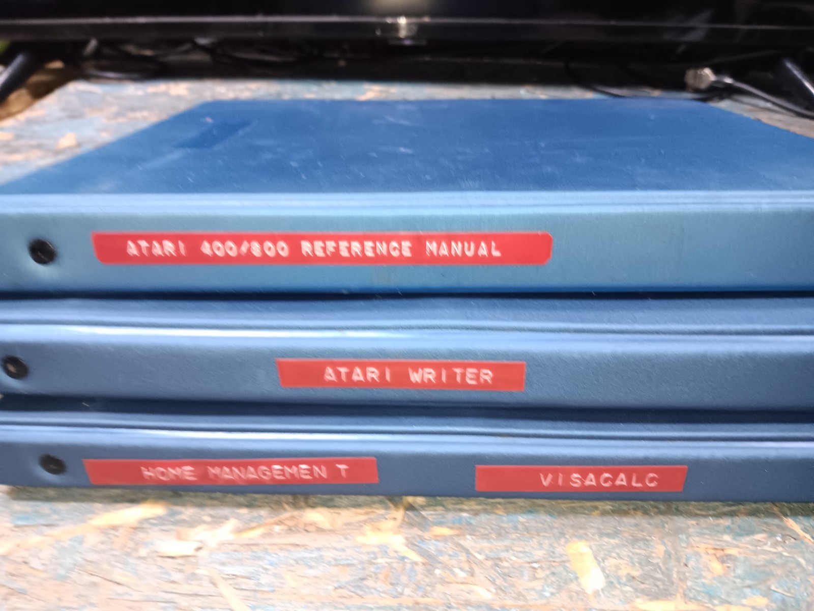 Atari 800 EXACT FLOPPY SYSTEM DISKS & MANUALS/BINDERS-BOTH TESTED-GOOD-SEE ALL