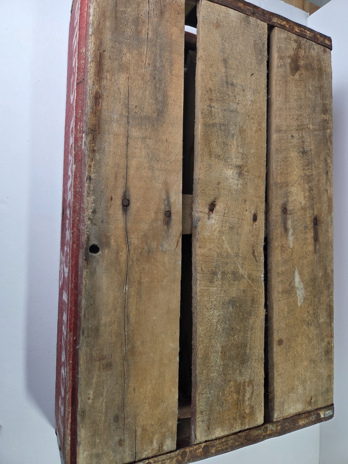 Vintage Royal Crown Cola Wooden Crate – Temple Texas – Original RC Soda Case
