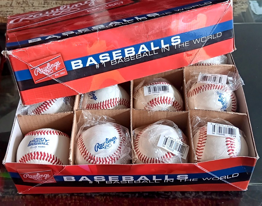 12 Rawlings RPLB1 Official Pony League Baseballs Brand New And Sealed - 1 Open