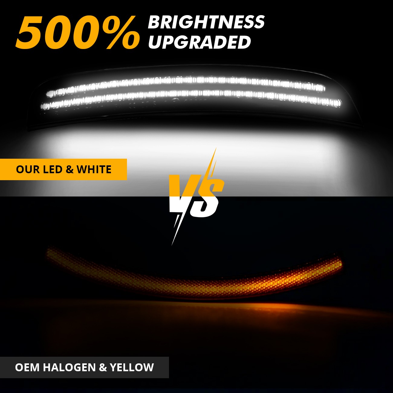 Front Rear LED Bumper Side Marker Lights For 2015-2023 Chrysler 300 300C 300S