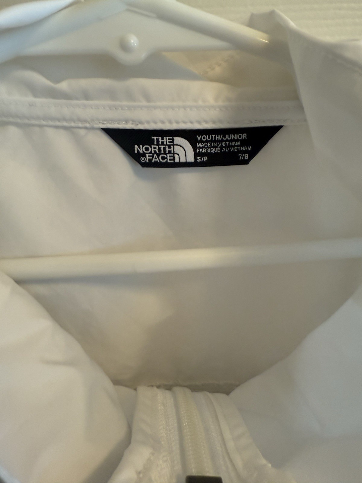 The North Face Youth Fanorak Girls Jacket Fanny Pack Packable Small 7/8 White