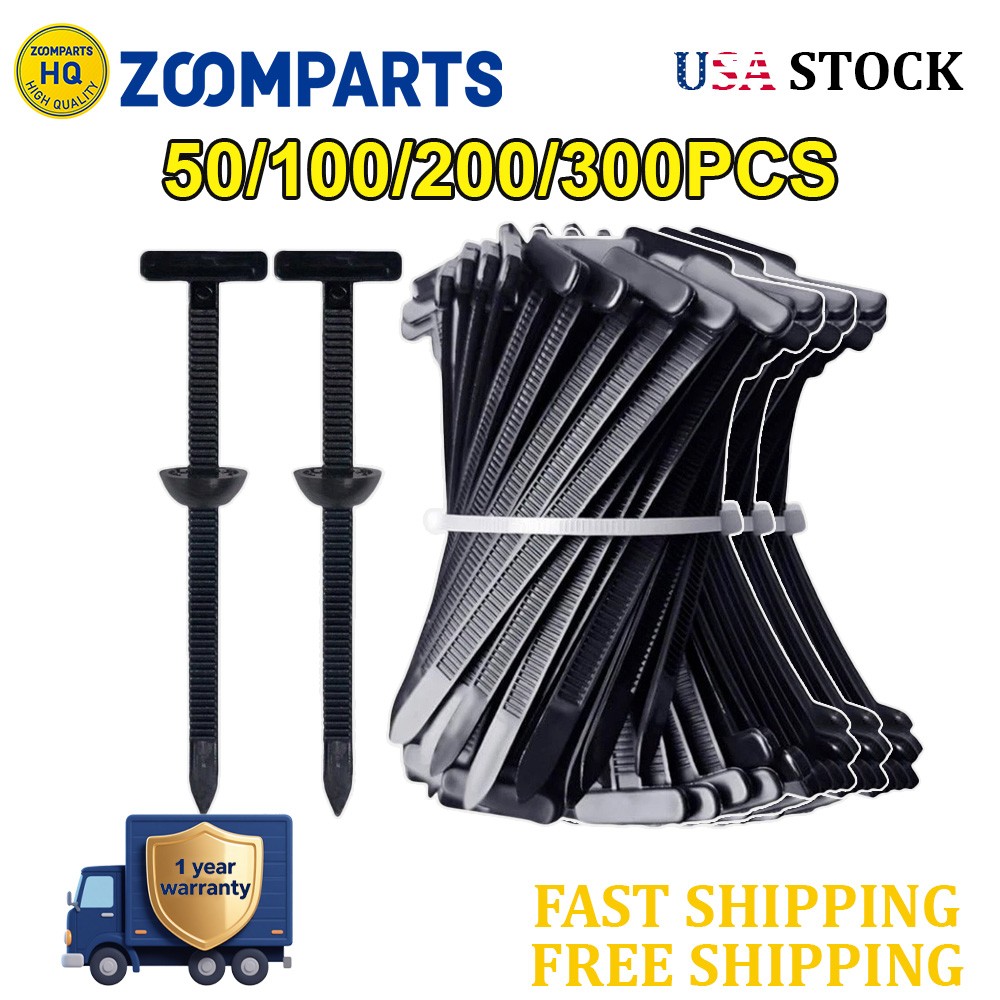 50/100/200Pcs Nylon Heavy Duty Self Locking Zip Ties Universal Cable Tie Buckle
