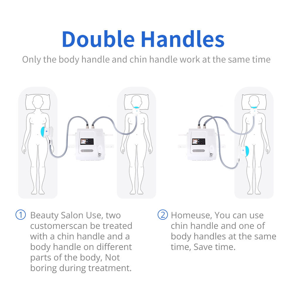 3 Handles Freezing Double Chin Removal Cool Therapy Body Massager Beauty Machine