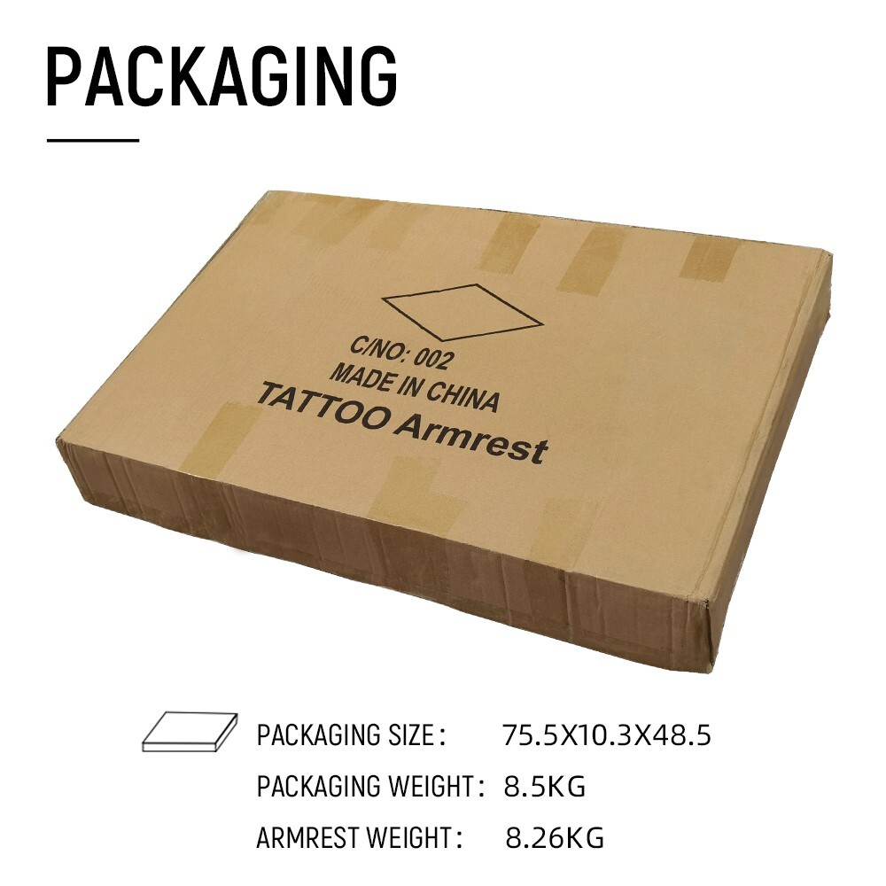 Tattoo Extra Large Armrest Stand Height Adjustable 27.6"x15.7 w/Soft Leather Pad