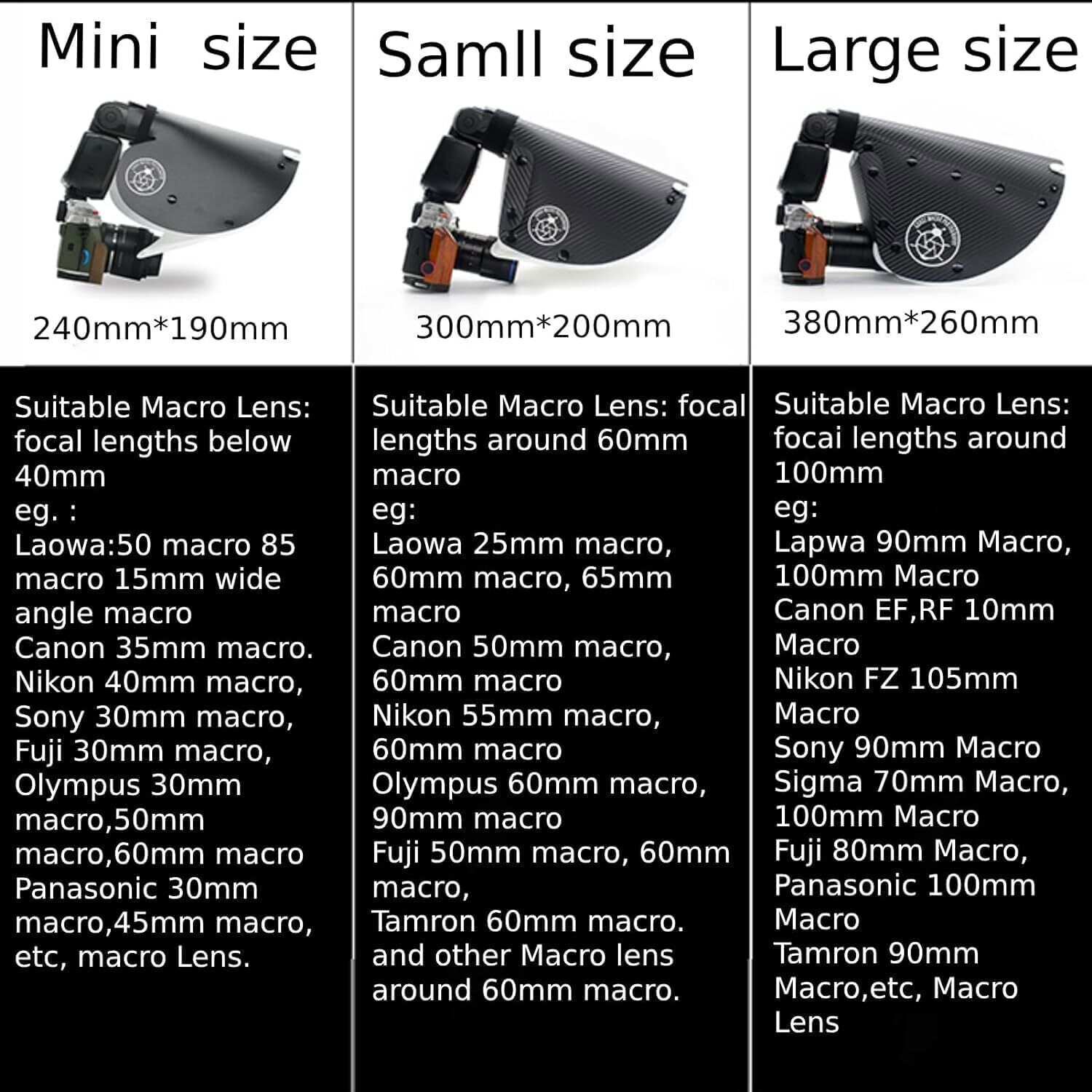 GUAGE Macro Camera Flash light Speedlite Softbox Diffuser Reflector Small Size