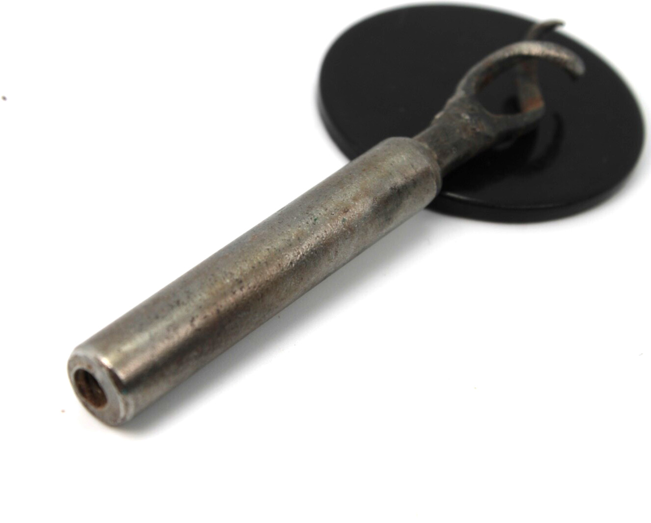 Antique Iron CLEANING TOW WORM for Musket - Civil War era Puller 19th century