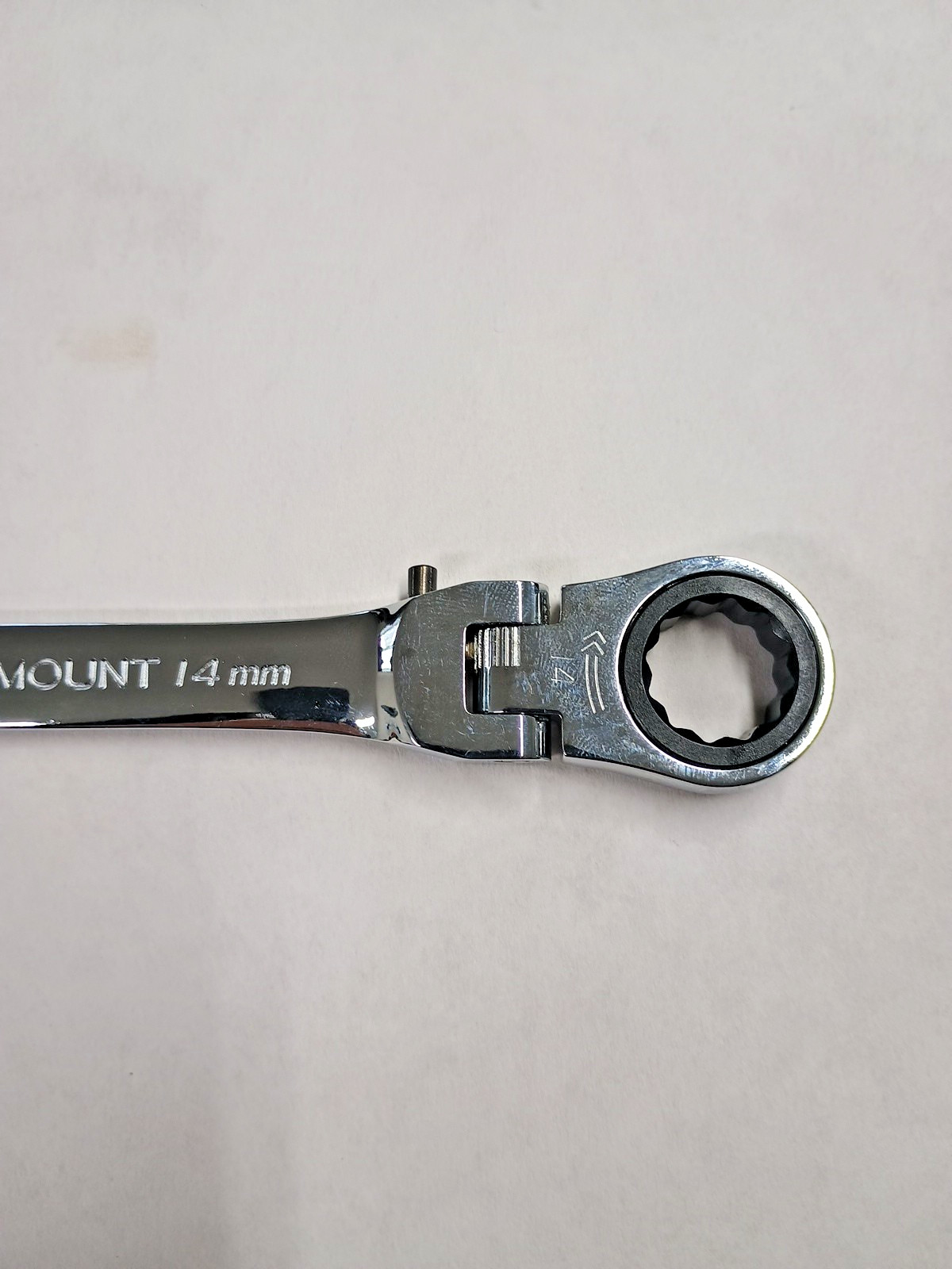 Cap LOCKING FLEX HEAD Ratcheting Chrome Combination Wrench Paramount 14 mm