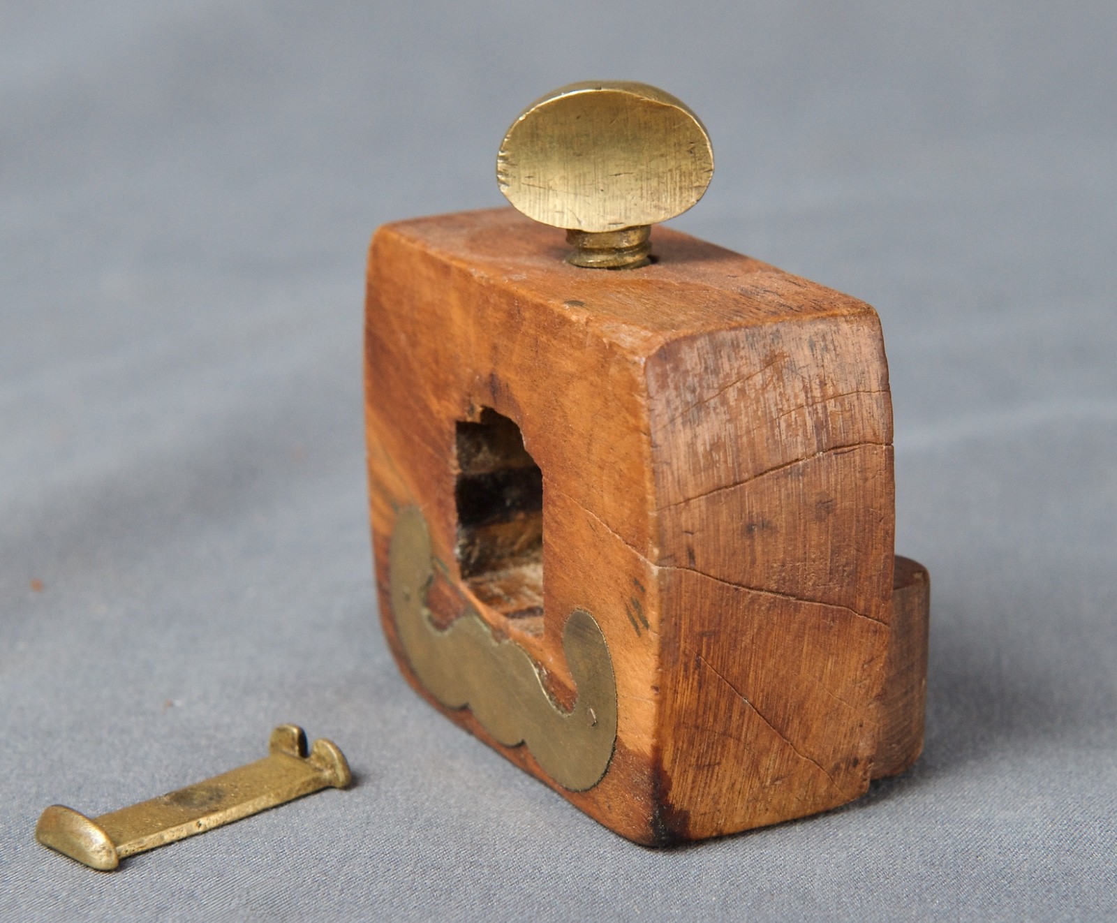 Vintage Stanley No. 65 Wood & Brass Marking Gauge - Made In USA