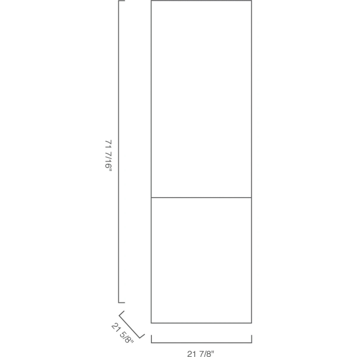 Blomberg BRFB1052FFBI2 22 Inch Built-In Bottom-Freezer Refrigerator Panel Ready