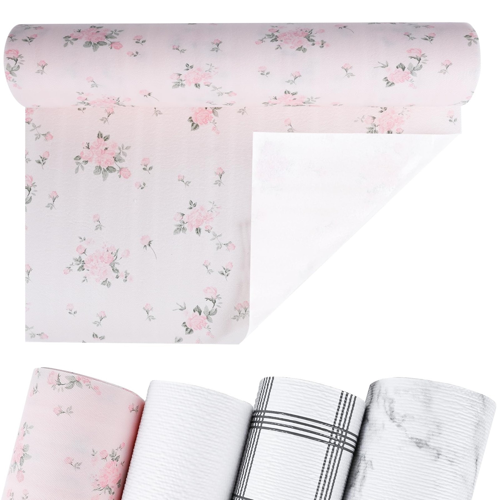 Non-Adhesive Shelf and Drawer Liner for Kitchen Cabinets, 12 in x 17FT Strong...