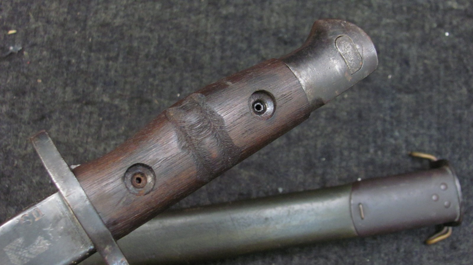 WWI US Army M1917 Enfield Rifle Bayonet w/Scabbard Remington - Trench Shotgun 1