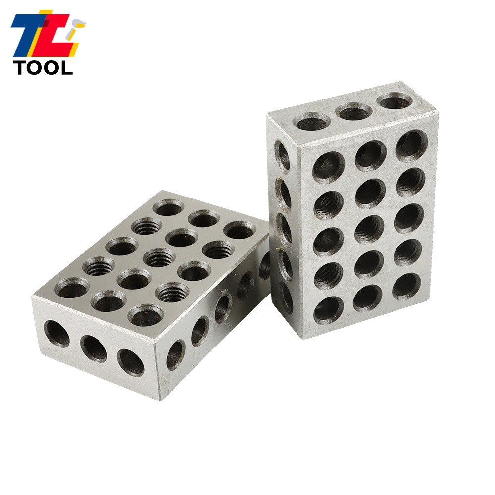 MATCHED PAIRS .0001" PRECISION 1-2-3 123 BLOCK SET With Screws HEX KEY 23 HOLES