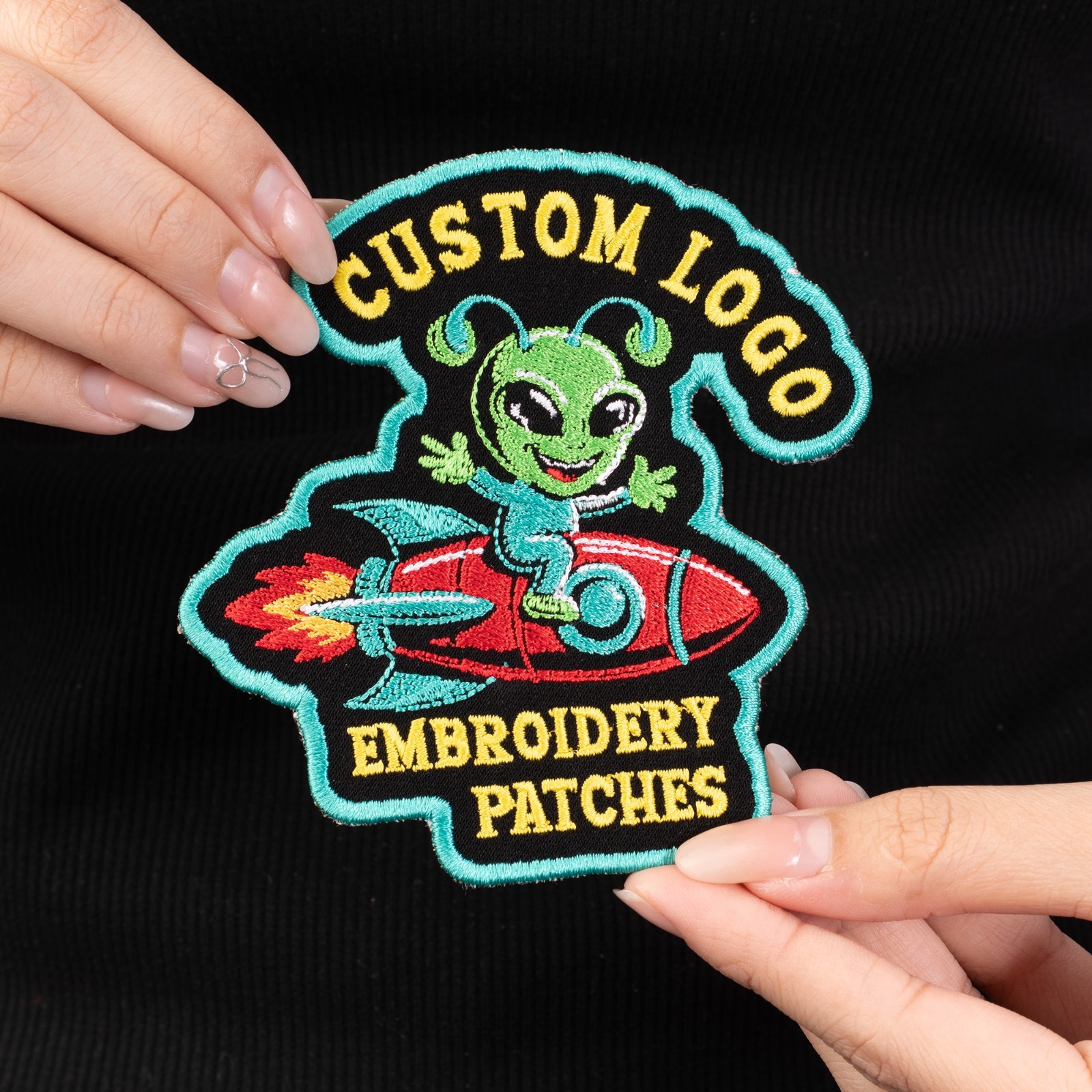 Custom Logo Patch, Personalized Embroidered Logo Patches, Company Logo Patch