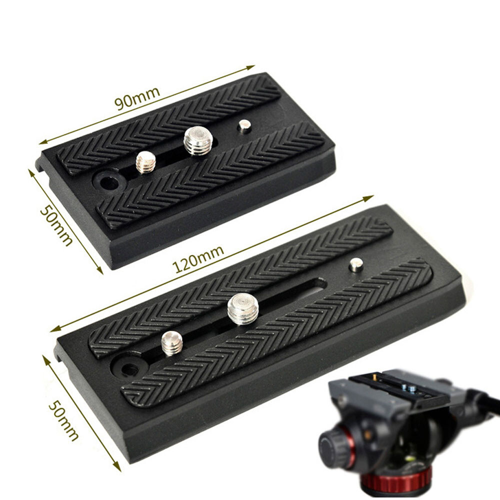 90/120mm Aluminum 501PL Quick Release Plate For Manfrotto 501 500AH For Benro US