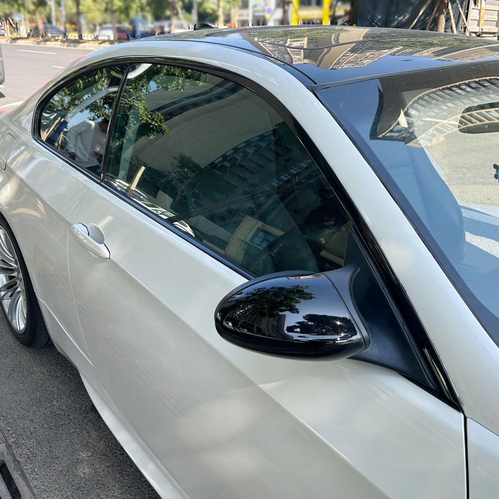 Glossy Black Chrome Delete Window Trims For BMW 3 Series E92 Coupe 2005-2012