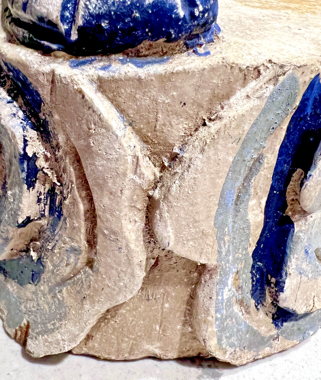 Vtg 20" Wood Folk Art Statue Pig-Headed Humanoid Hand Carved Peruvian Andean