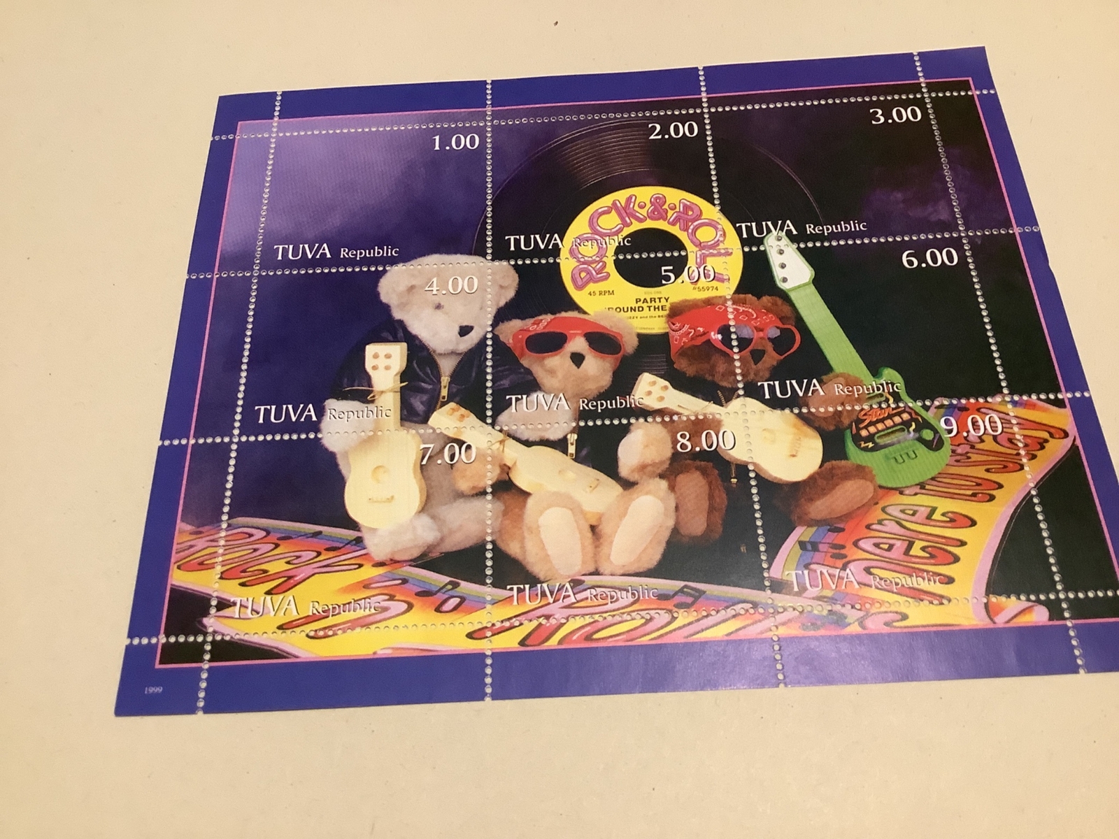 Teddy Bears 4 super stamps sheets Ref R49258