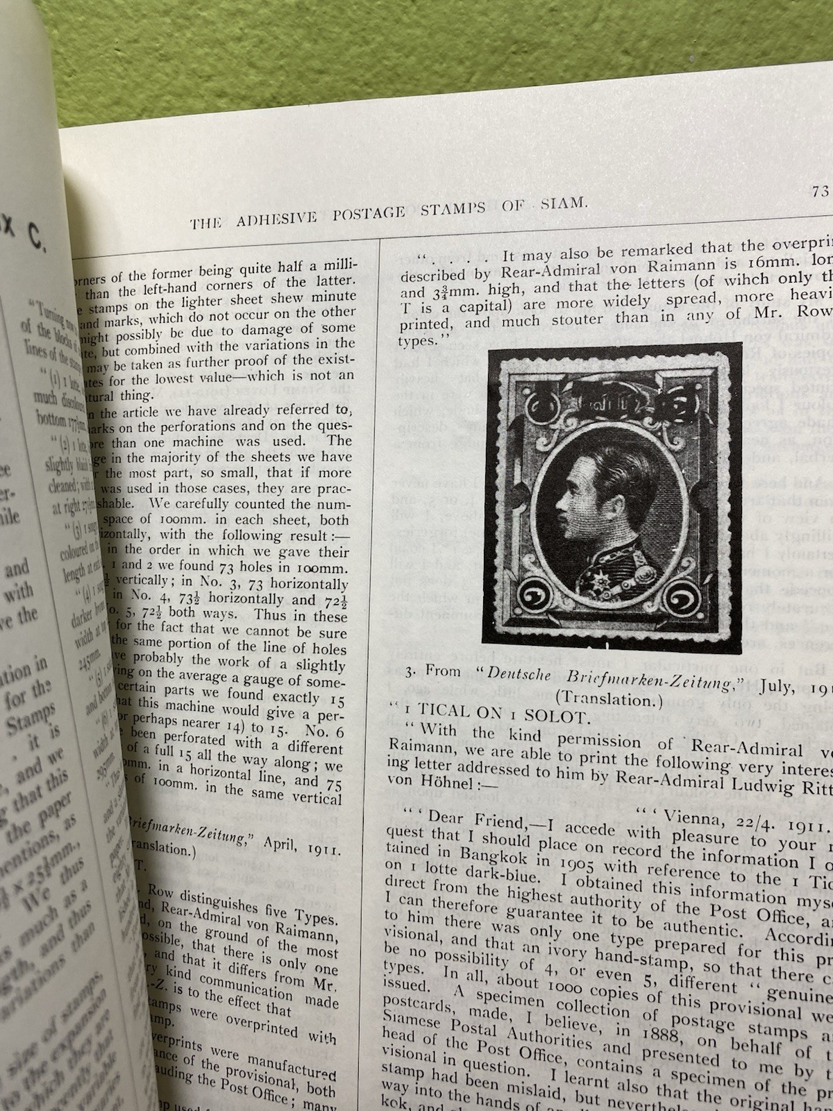The Adhesive Postage Stamps Of Siam By R.W.Harold Row 75 Pages Hand Book Free SH