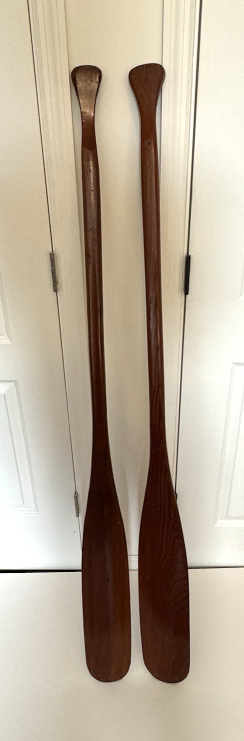 (2) VERY NICE PADDLES 60" LONG - NICE PATINA