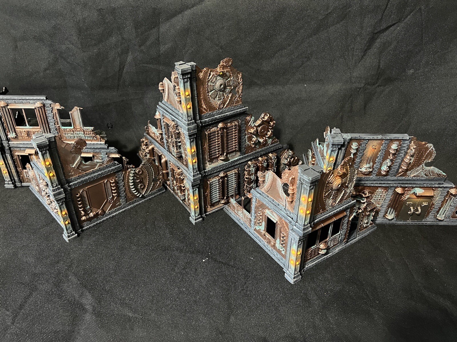 Tabletop Wargaming Terrain Fully Painted Industrial Warhammer 40K Compatible