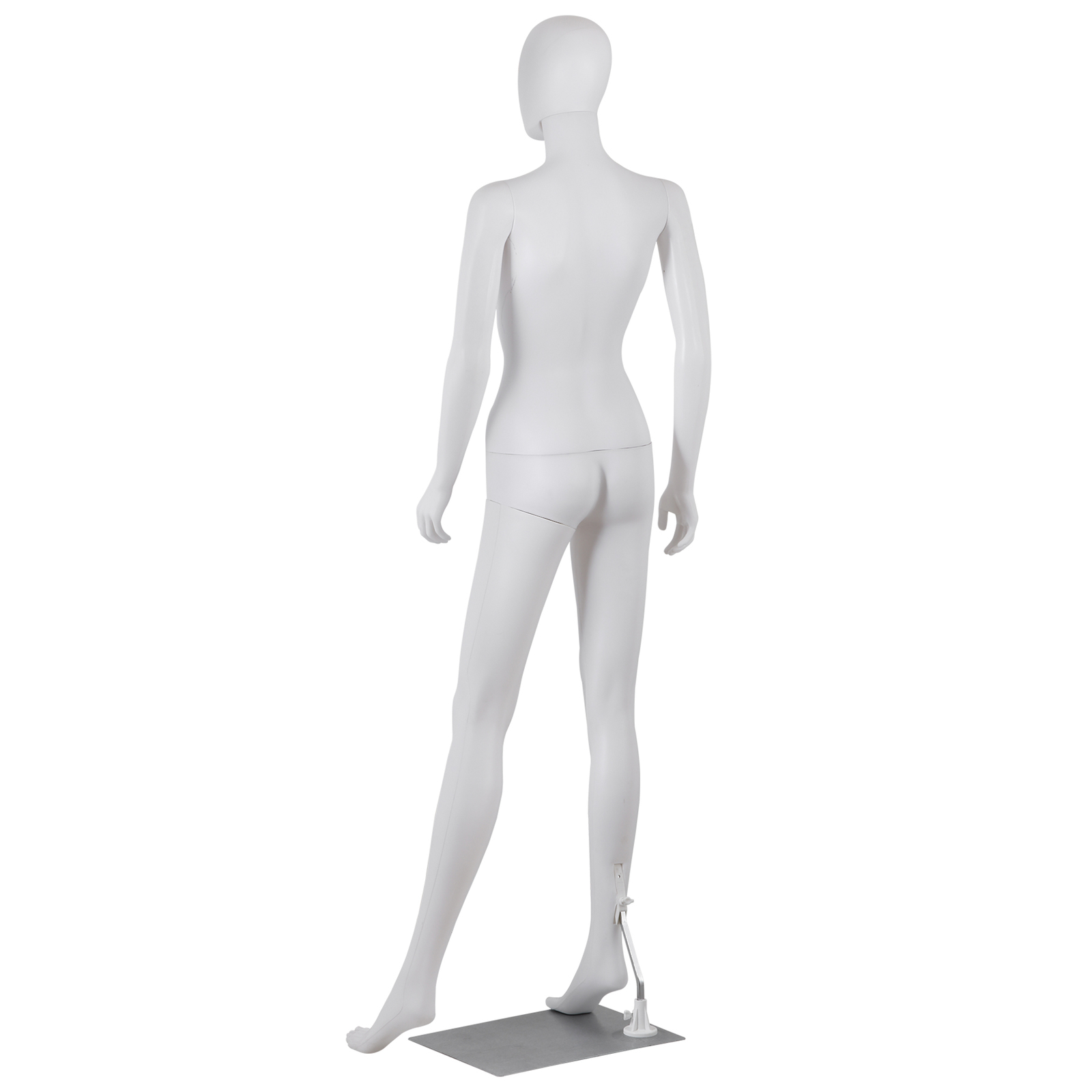 Female Mannequin Full Body Dress Form Adjustable 70" Realistic Detachable White