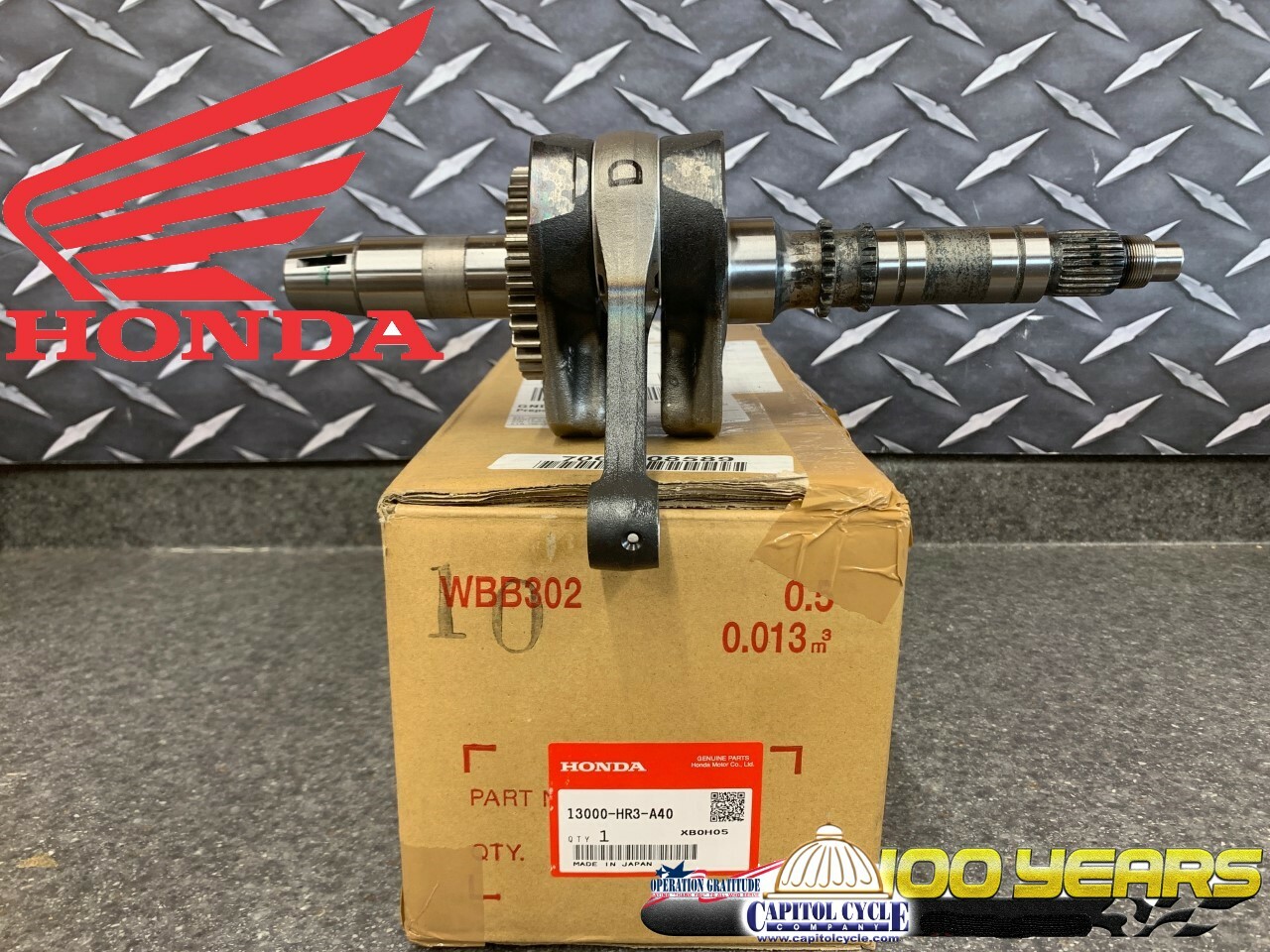 13000-HR3-A40 NEW OEM HONDA 2014-2023 TRX420 500 520 SXS500 15-23 CRANKSHAFT