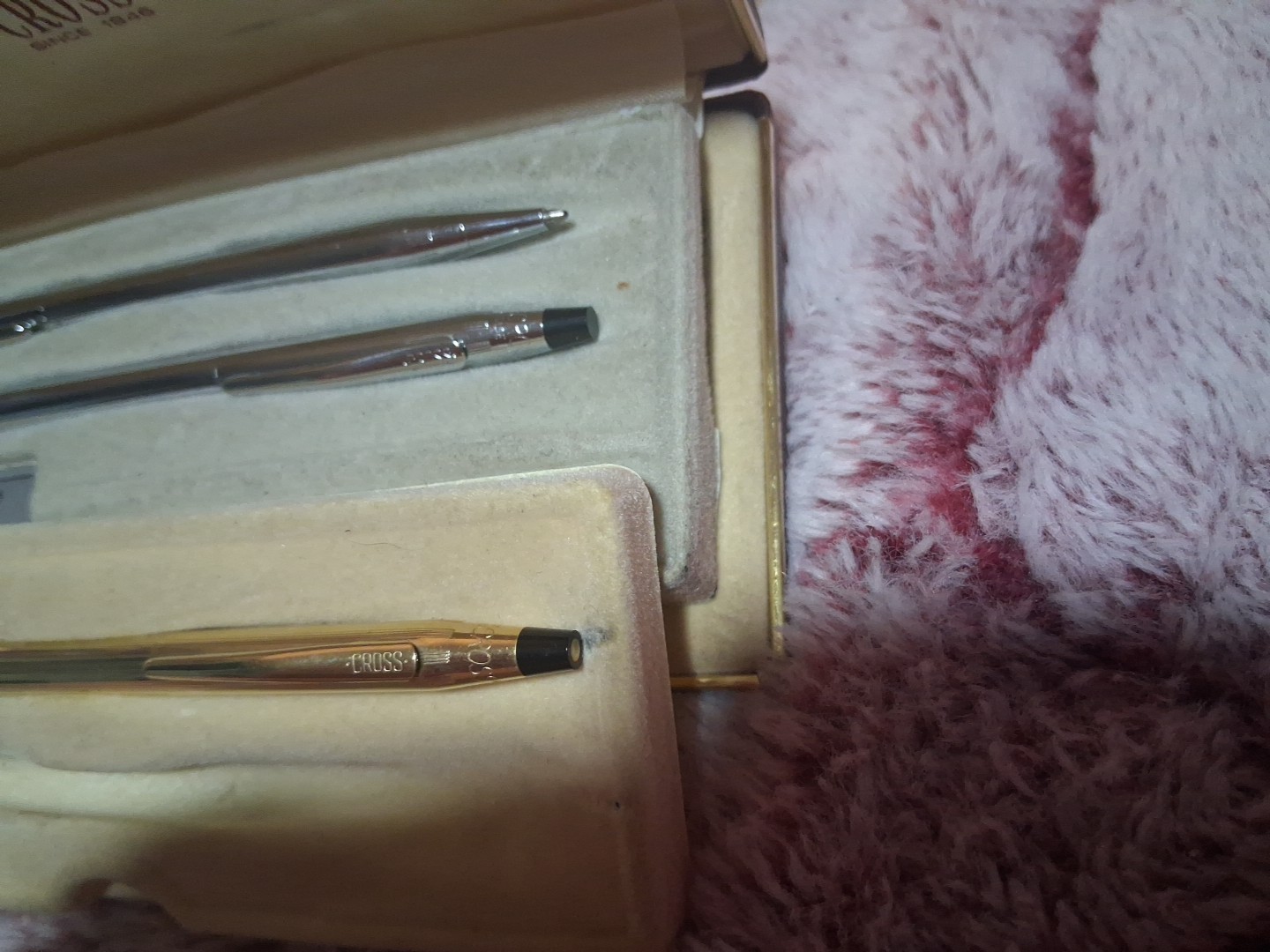 Cross Classic Century Executive Pen& Pencil Collection 10K Gold Filled & Chrome