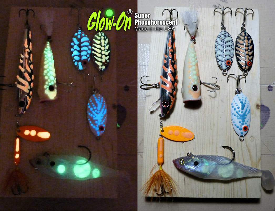 Glow-On RED Glow Paint For Gun Sights, Fishing Lures, 2.3 ml Vial, Bright!