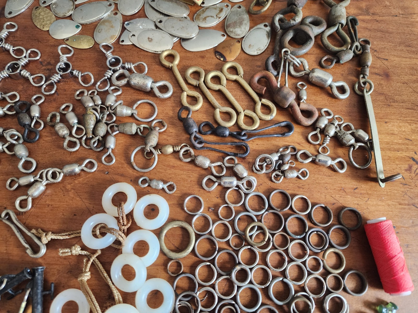 Vintage Lot of 250+ Pieces of Fishing Tackle Parts - Making or Repairing Lures