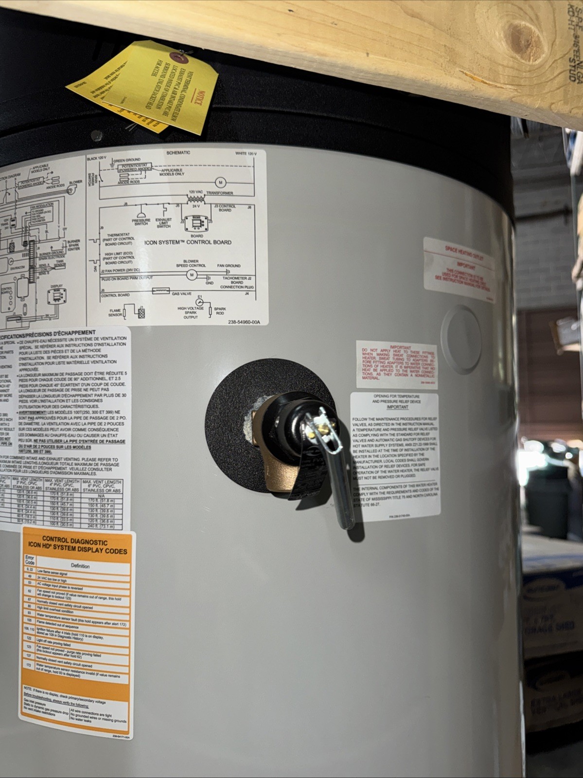 Bradford White 100 Gallon Gas Water Heater 199,999 BTU