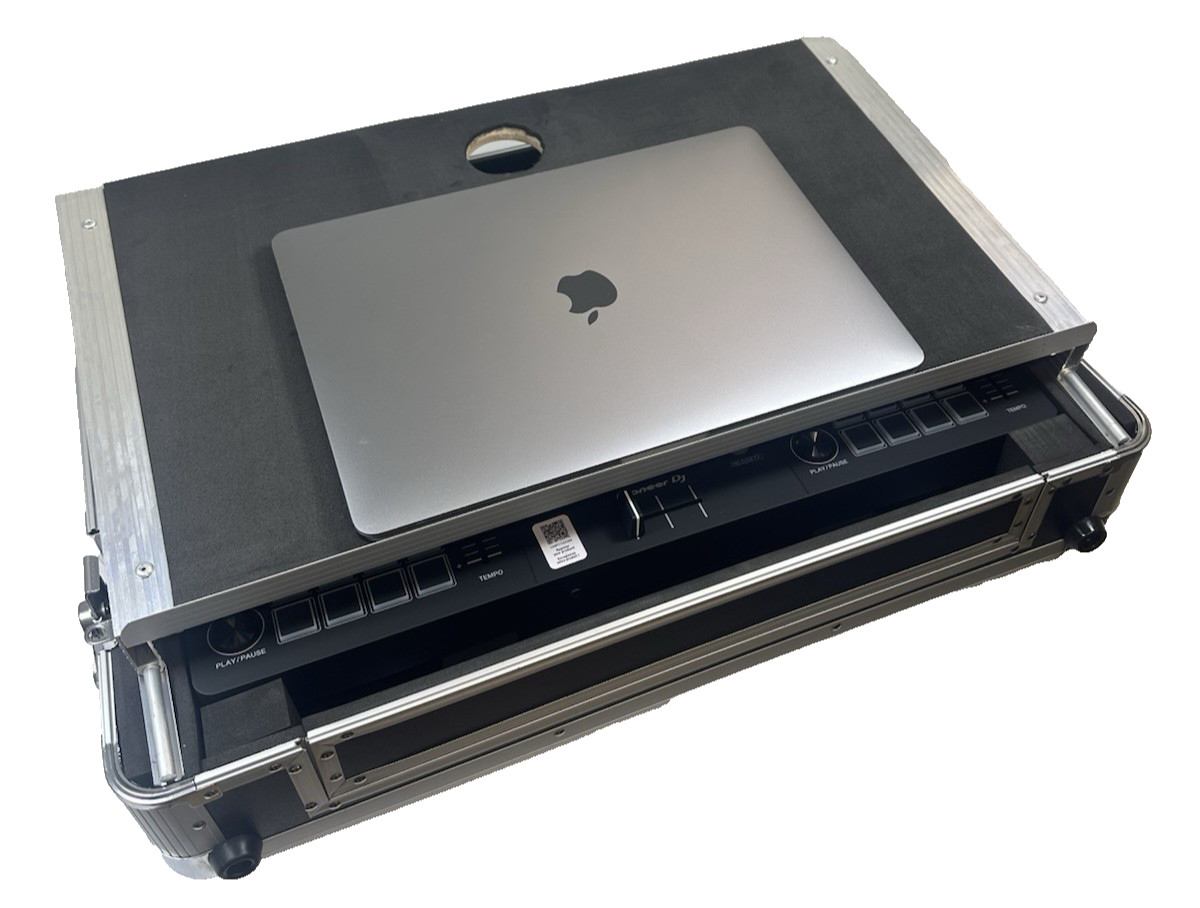 LASE Euro Style Case For Pioneer DDJ-FLX4 Controller with Glide for Laptop