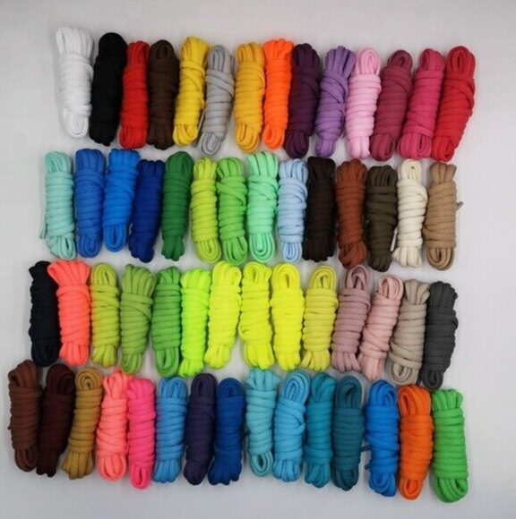 OVAL Athletic SHOE LACES 39", 41", 47", 49", 55" Sport Sneaker Shoe Strings