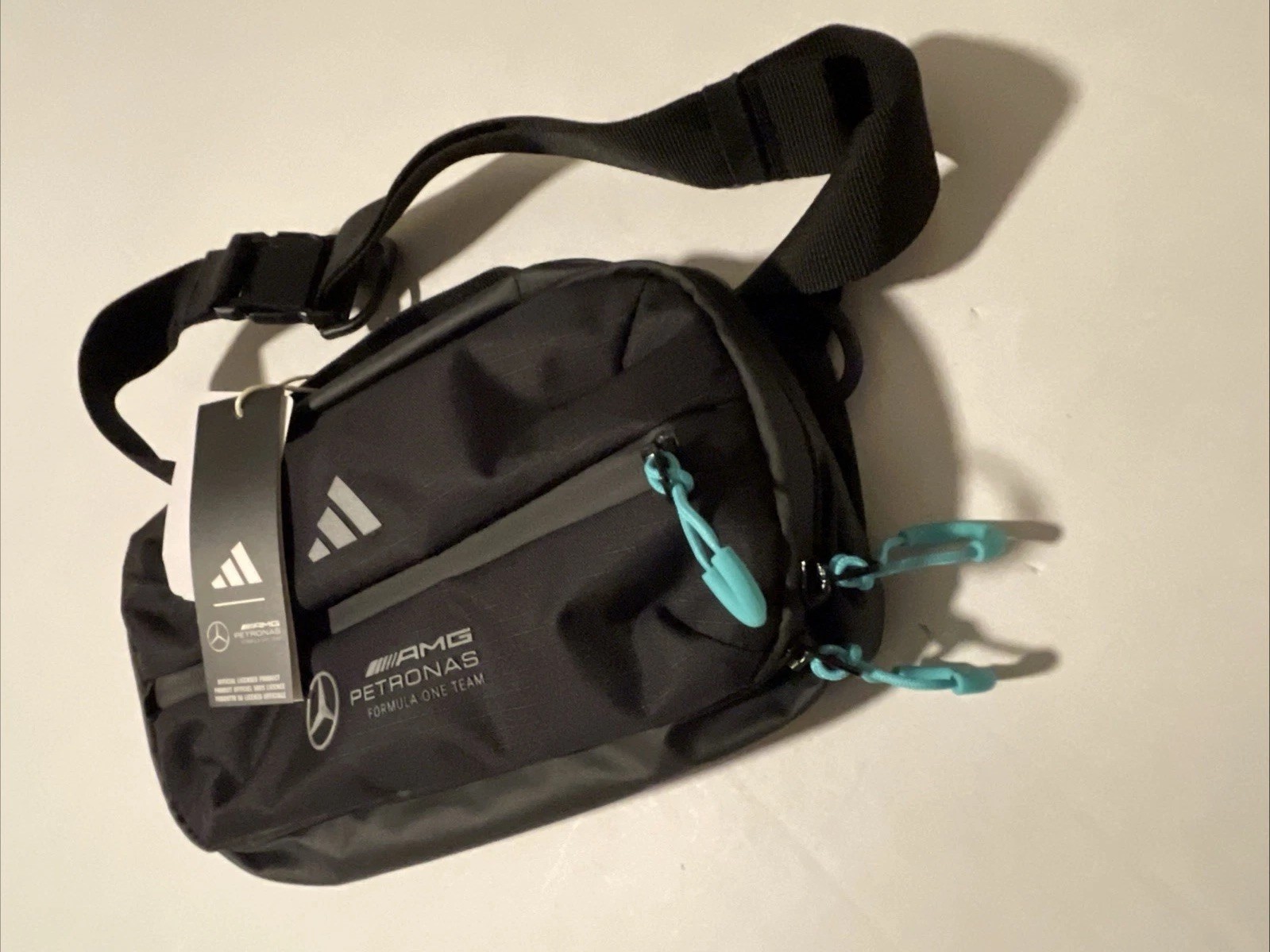 NWT adidas Mercedes AMG Petronas IPS One Size Sling Crossbody Bag JX6478