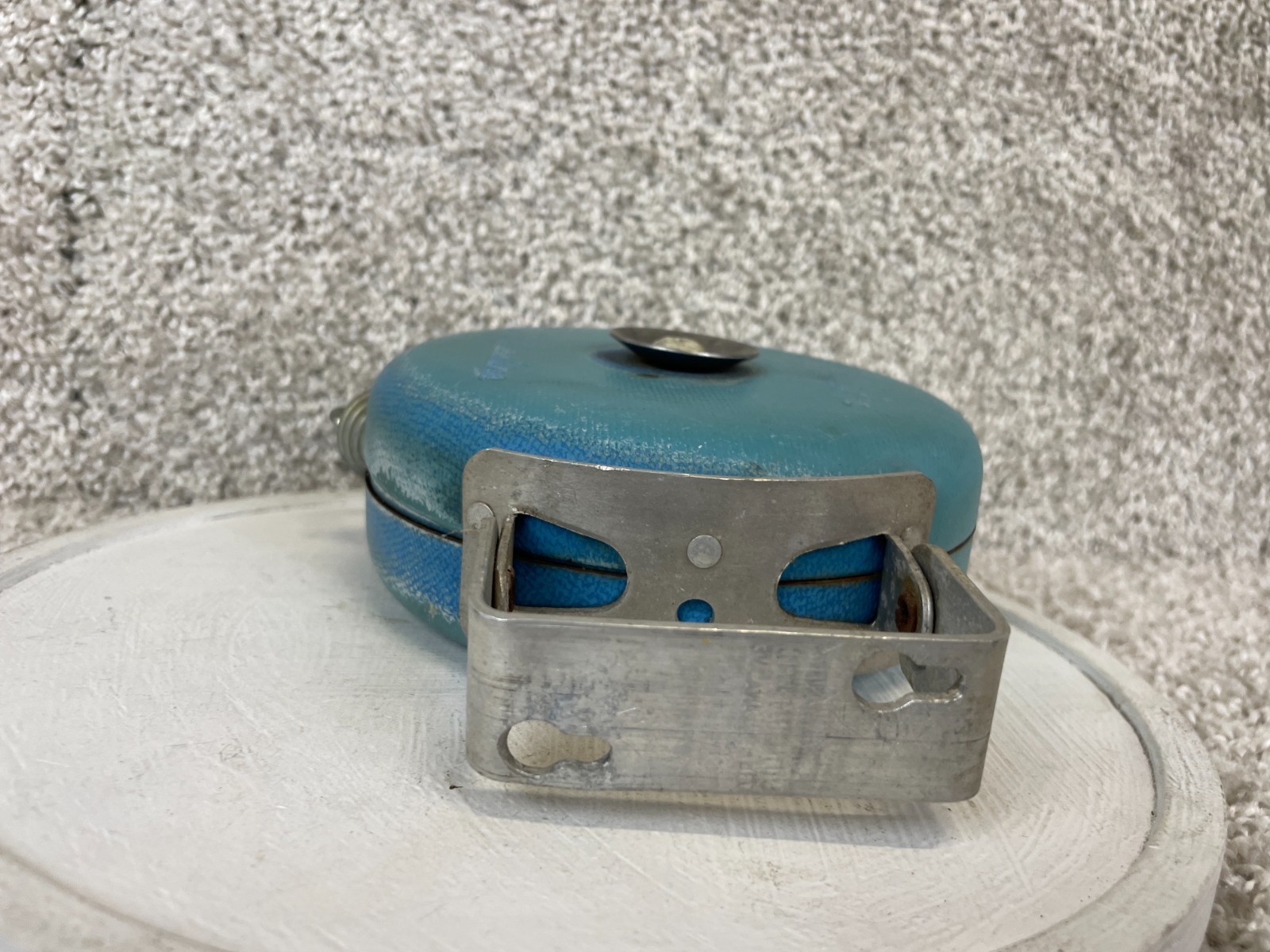 Vintage Cordomatic Clothesline Retractable Wall Mounted Blue