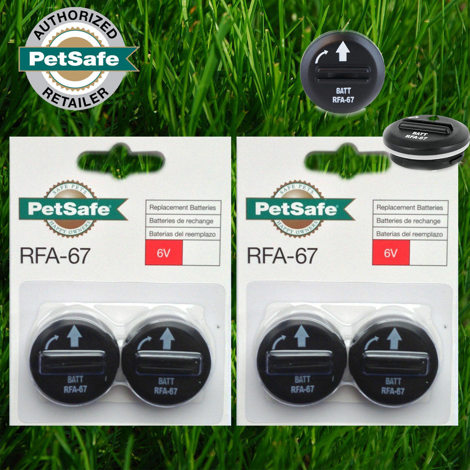 PetSafe RFA-67D-11 Batteries 6V for Dog Fence Collar Receiver PIF-275-19 PUL-275