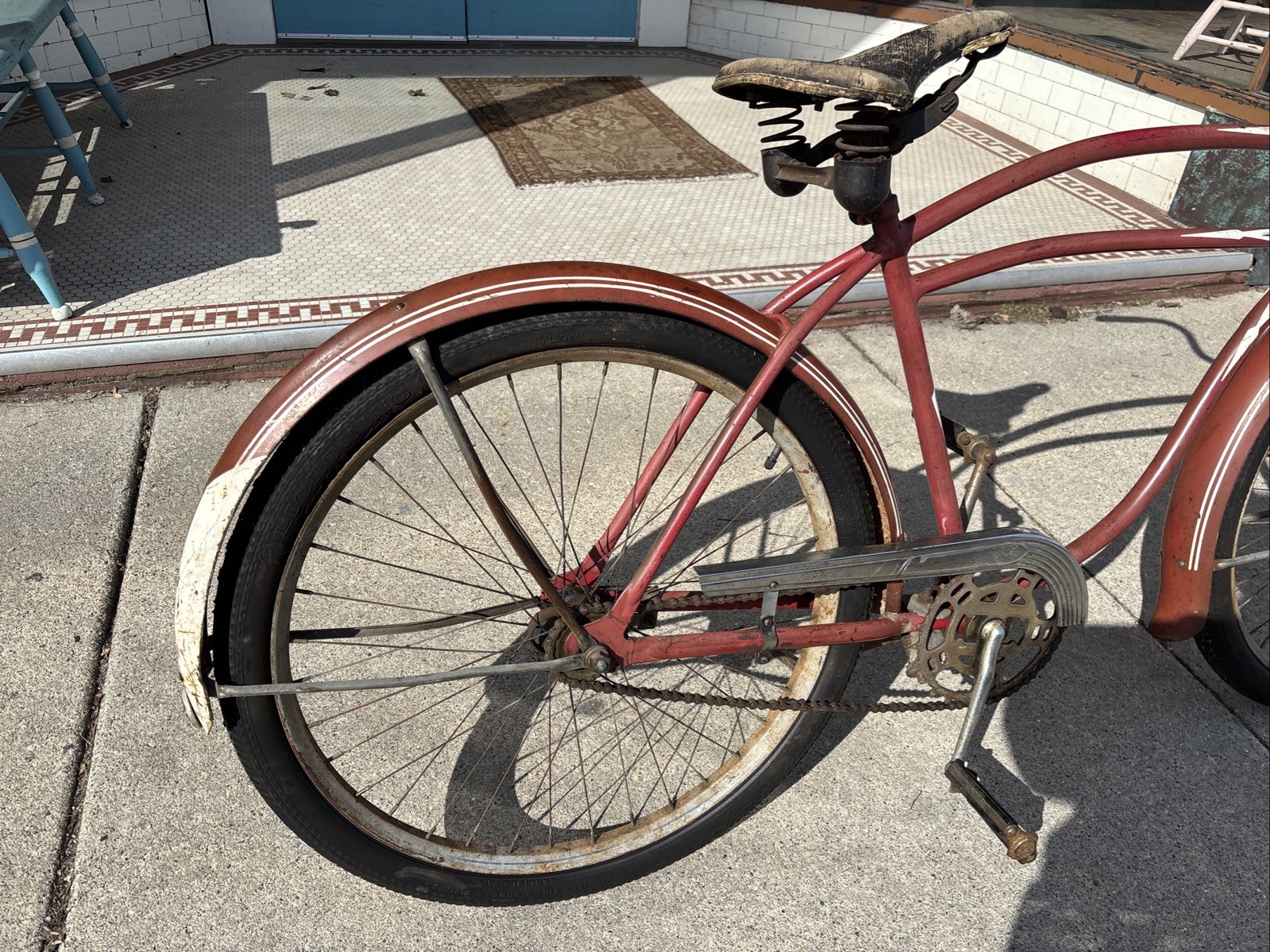 Vintage Rollfast Balloon Tire Straight Bar Skip Tooth Men’s Bicycle 1950s