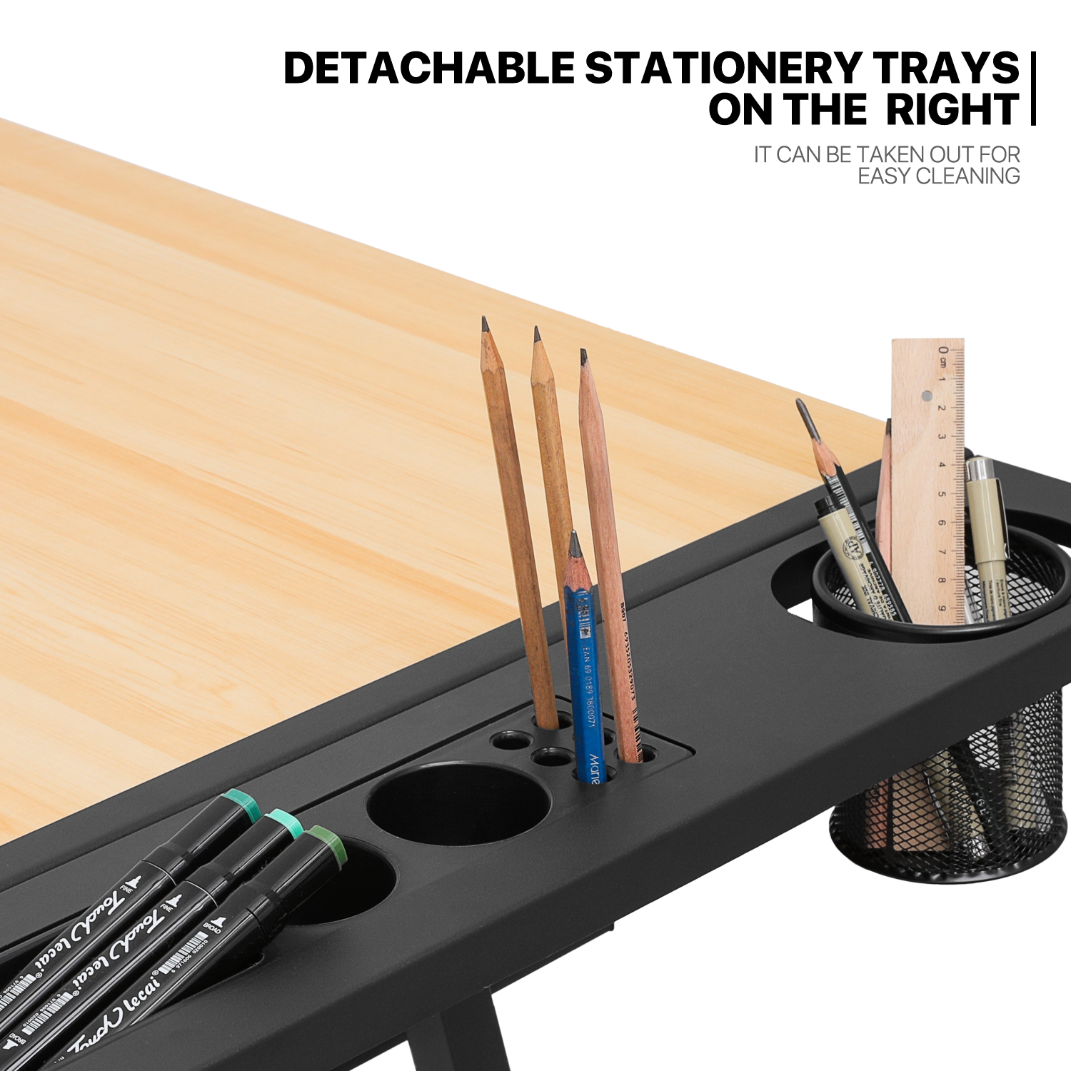 Drafting Drawing Table[STOOL+DRAWER]Adjustable Wood Tabletop Craft Work Station