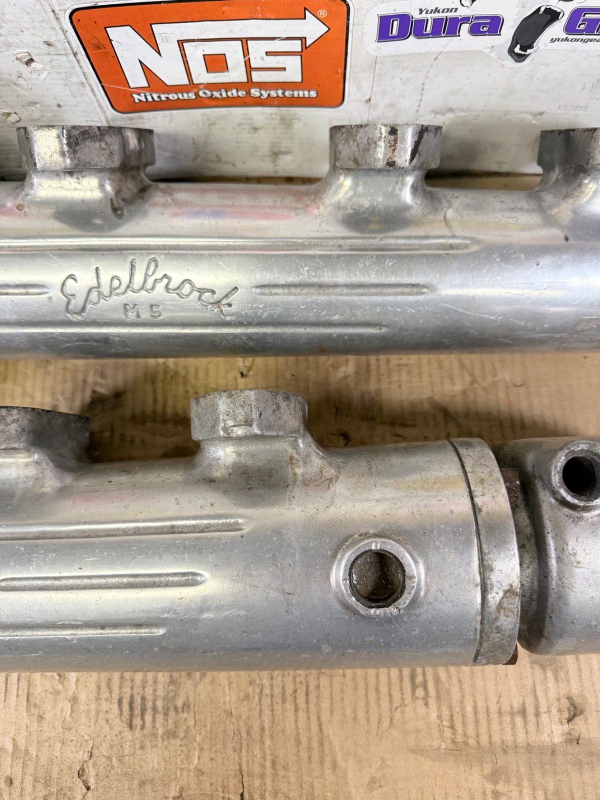 VINTAGE FORD FE 390 427 EDELBROCK M5 MARINE BOAT EXHAUST LOGS EXHAUST MANIFOLD