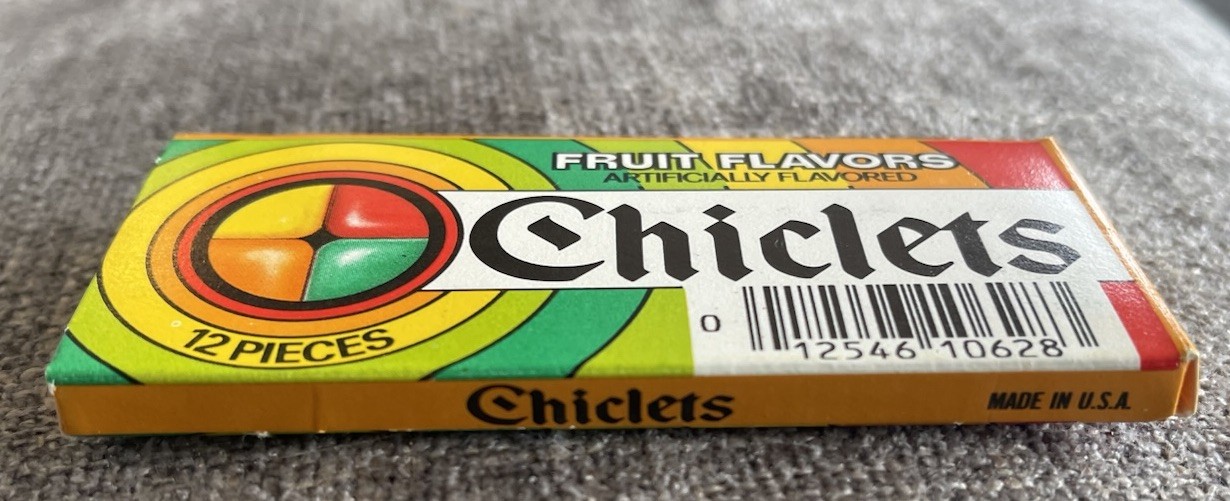Vintage 1980’s CHICLETS FRUIT FLAVORS GUM Unopened New Old Stock