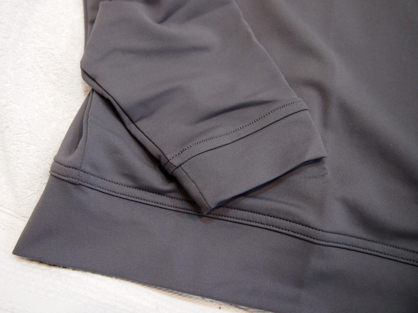 Peter Millar Quarter Zip French Terry Iron Grey Pullover Sweater NWT Large $140