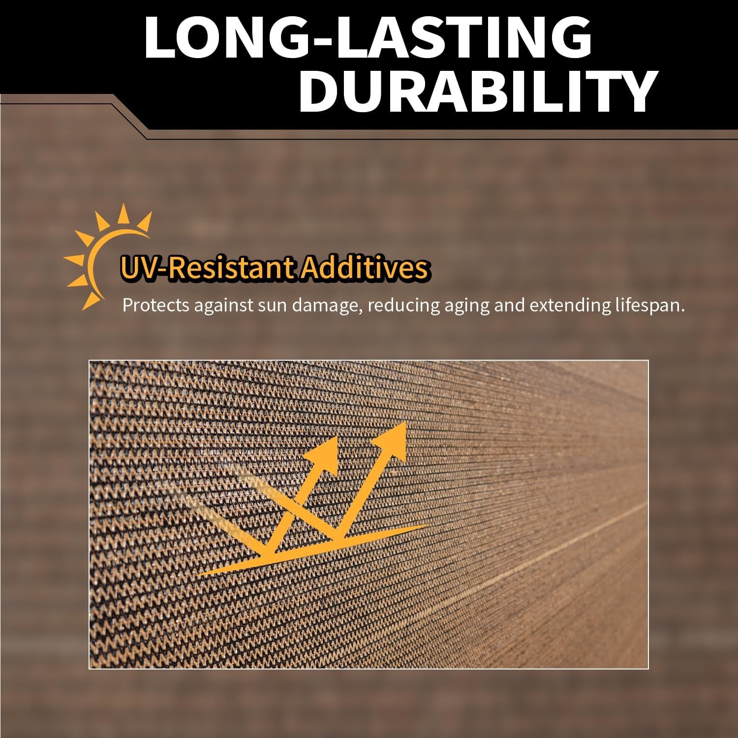 5x50Ft Garden Privacy Fence Screen, 180GSM Heavy Duty 90% Blockage Windbreak ...