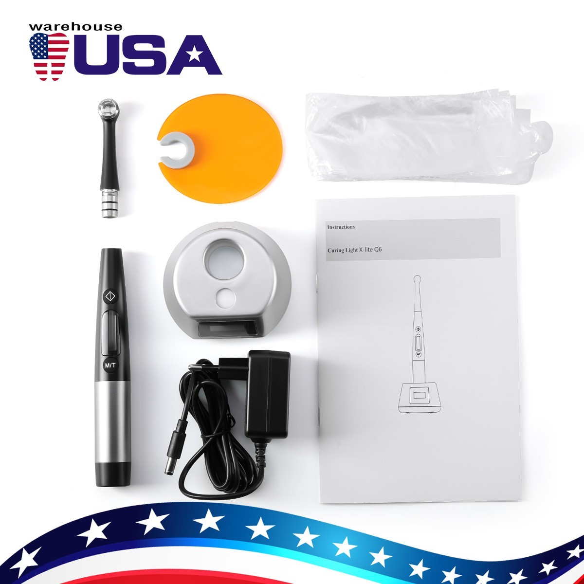 Professional Dental Curing Light 1 Sec Cure High Power 3100mW/cm² 7 Modes LED