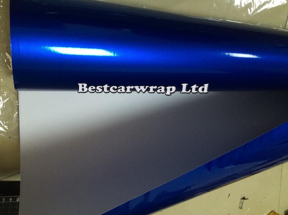 Metallic Glossy Vinyl Film Sticker Auto Wrap Adhesive Film Vehicle Air Release