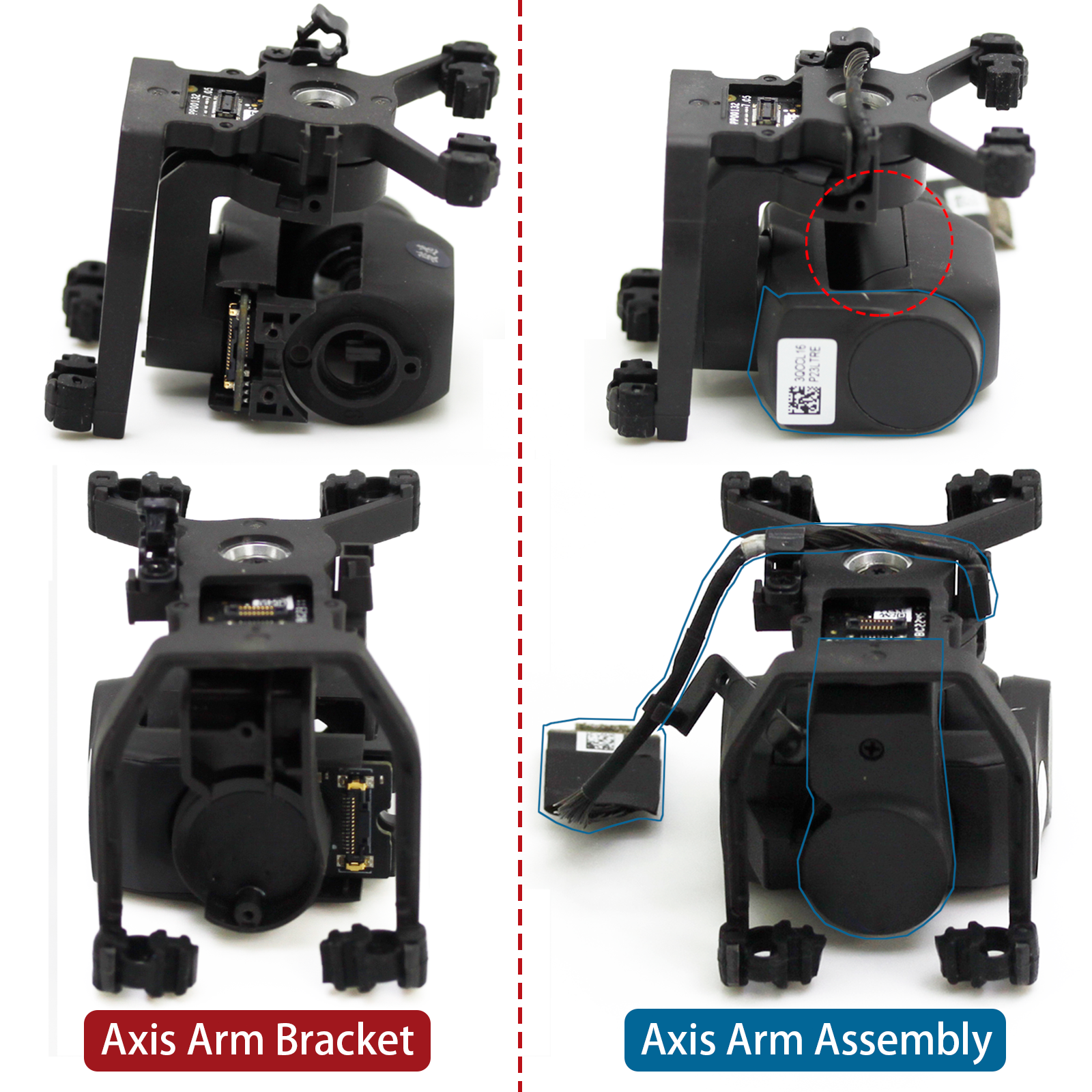 Original Gimbal Arm Axis Bracket Assembly For DJI Mavic Mini /SE /2 SE Mini 2