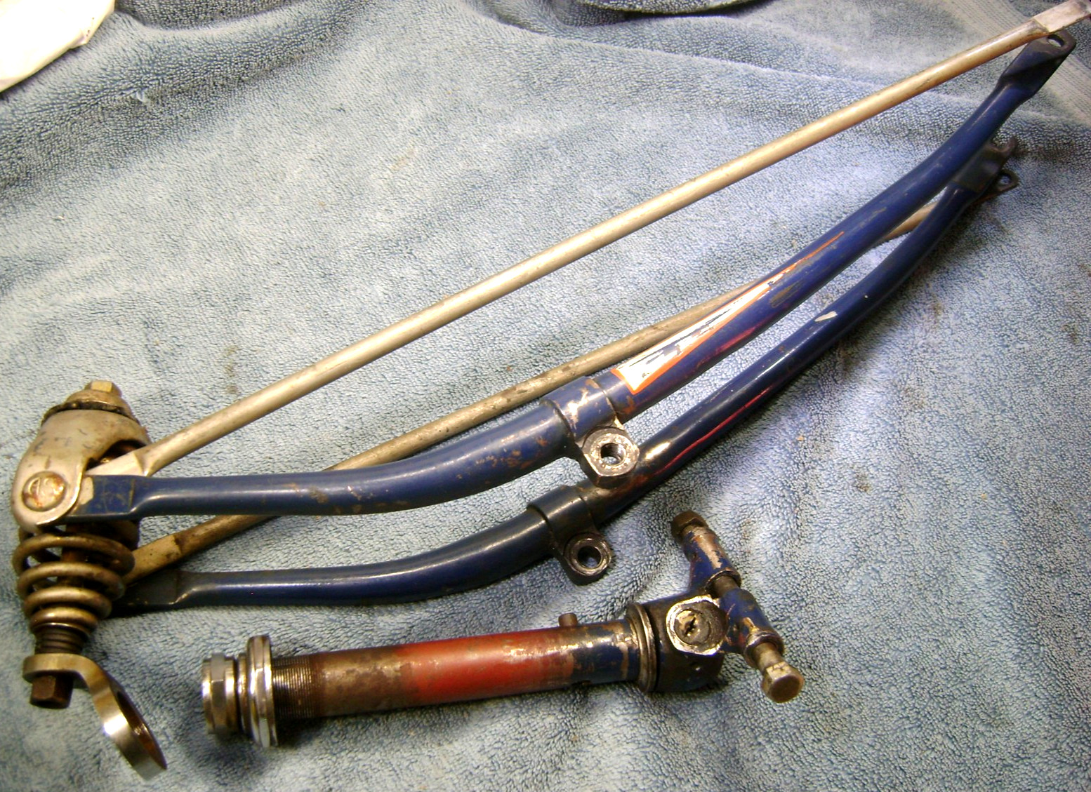 Original Schwinn 26" Springer Fork, with Key Lock, But NO Key