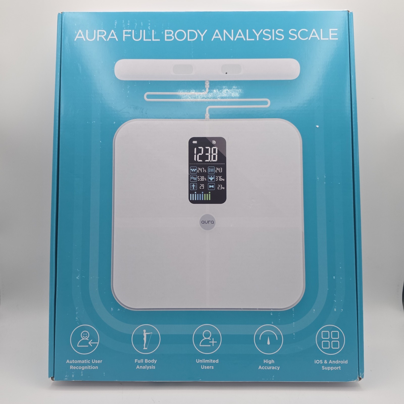 Aura Full Body Analysis Scale Bluetooth Charging Cable New (Open Box)