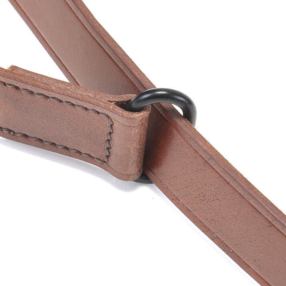 M1907 LEATHER RIFLE SLING Dated 1943 M1 GARAND SPRINGFIELD Drum Dyed Leather
