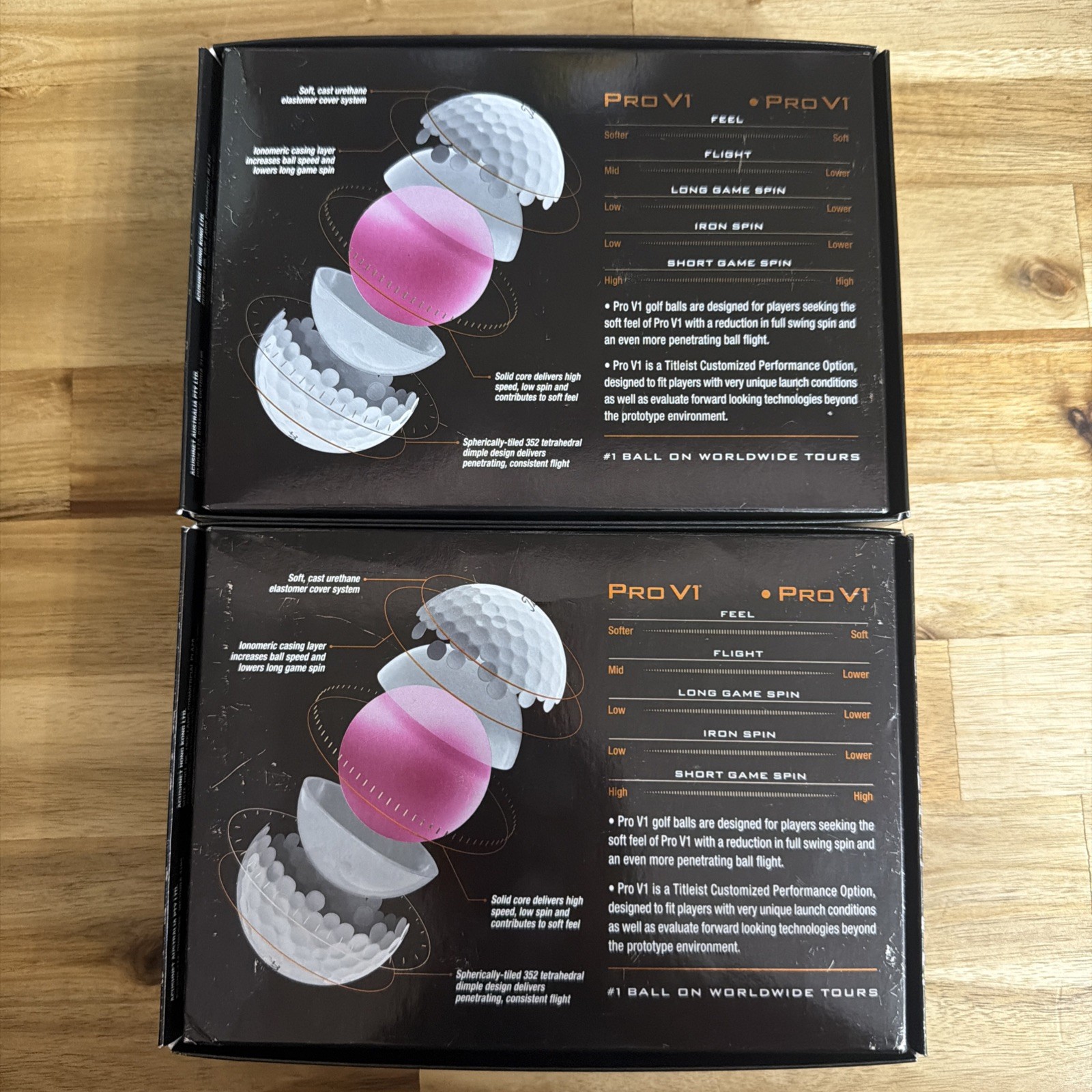 Titleist Pro V1 Left Dot Tour Preferred - 12 Balls - 2 Dozen