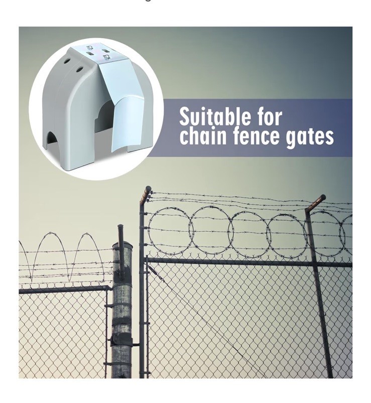 4 Pack Poly Covers w/ Brackets for 3", 4", 6 5/8" Cantilever Gate Rollers 🔒